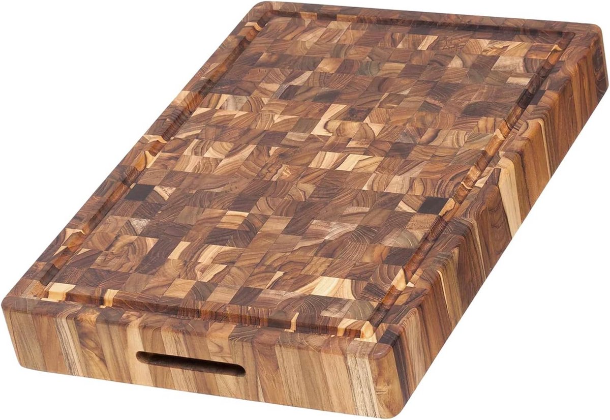 Massieve Teak Snijplank 51 x 35,5 x 6,4 cm - Duurzaam Hout uit Java