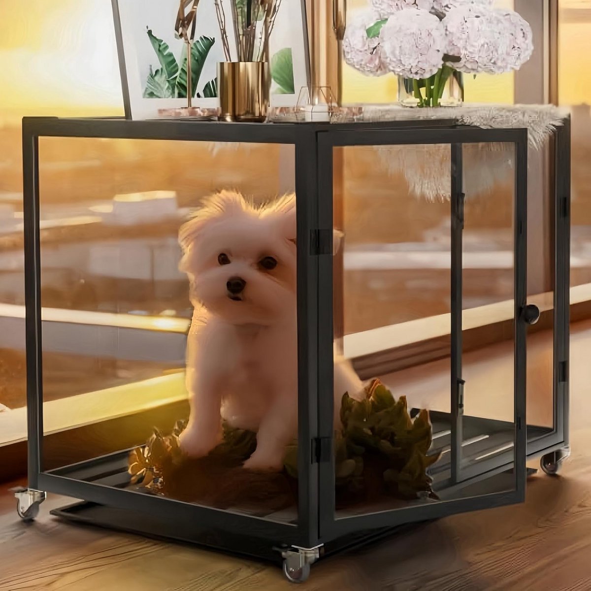 Hondenmeubel Bench Indoortrap Transparant Grote Hond Kleine Hond