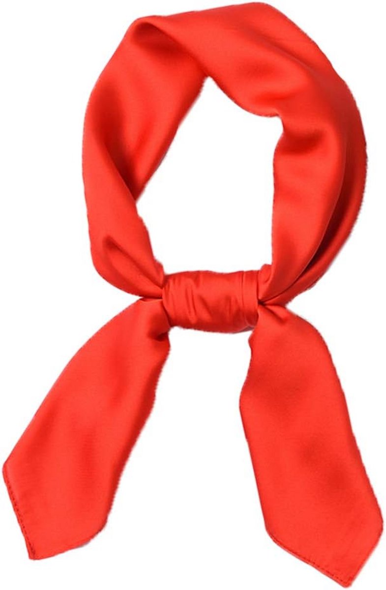Zachte Vierkante Sjaal voor Dames in Chiffon en Polyester - Diverse Effen Kleuren