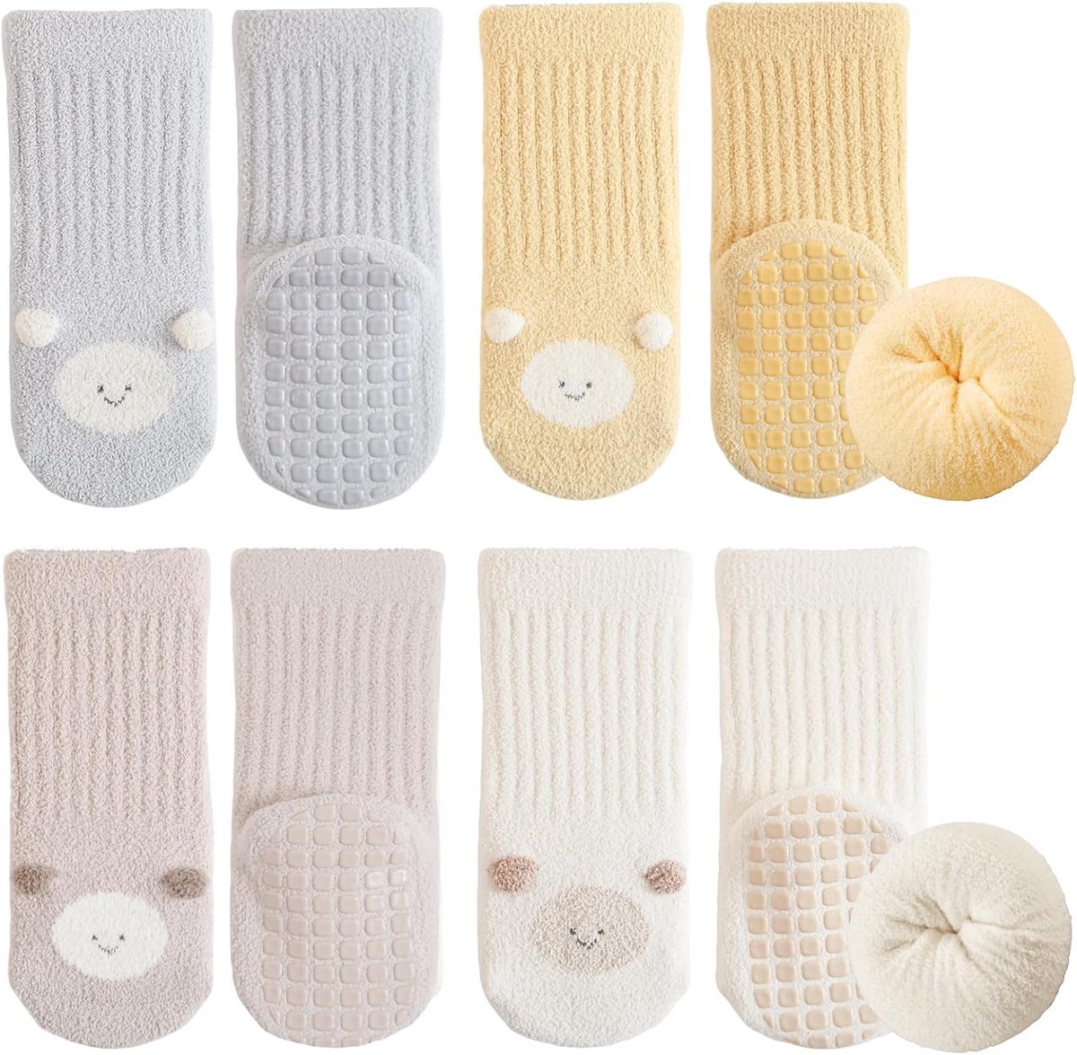 Warme Antislip Babysokken met Cartoonpatroon voor Jongens en Meisjes (0-5 jaar)