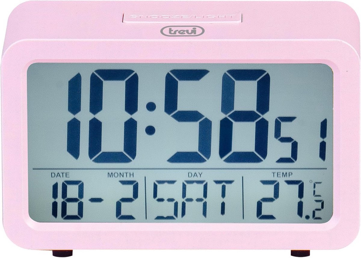 Digitale Wekker met Groot Verlicht Display, Temperatuurmeter, Snooze en Timer