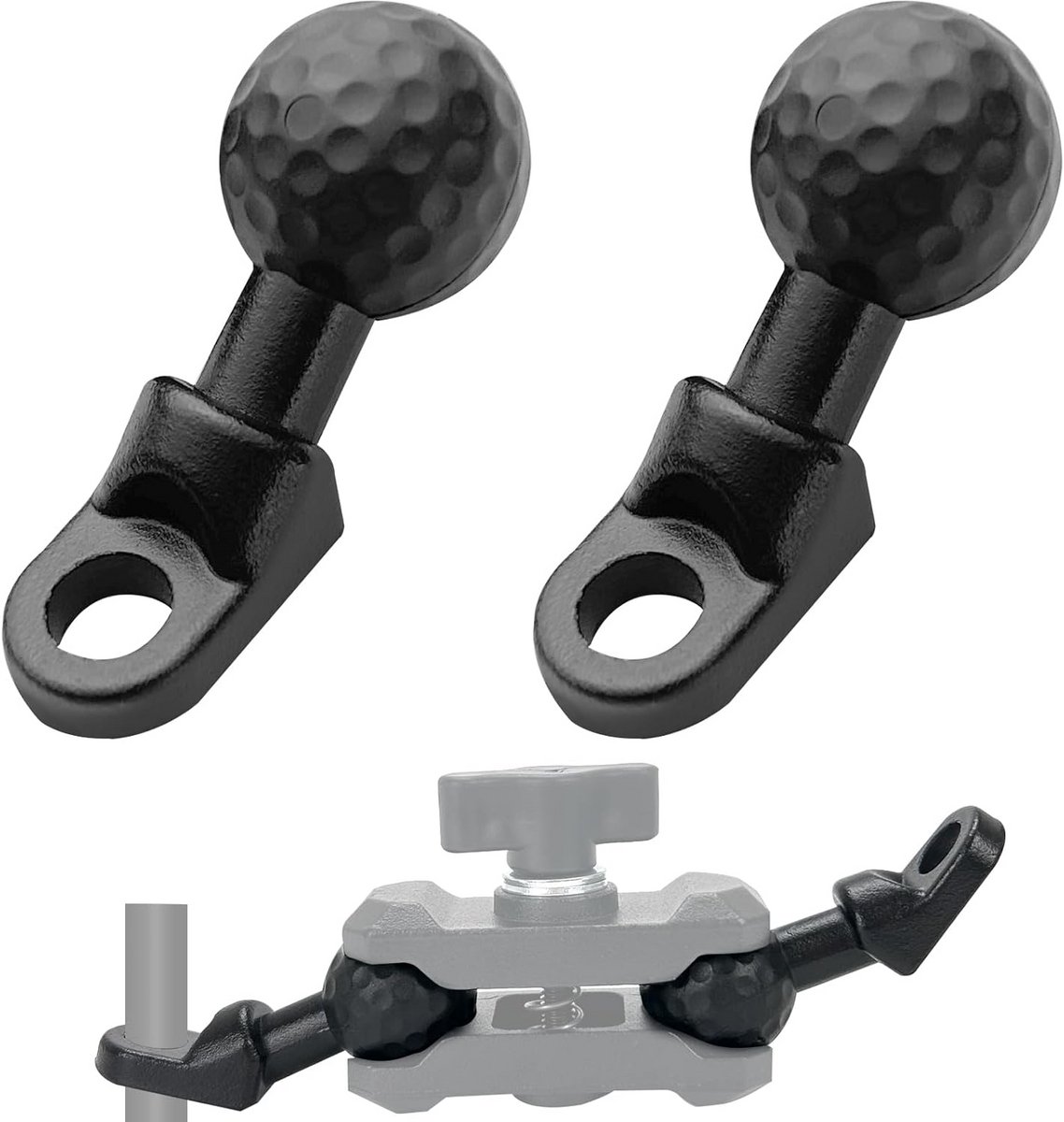 Universele Kogelkop Adapter Bal Houder voor Motor Fiets - 10mm Montagegat