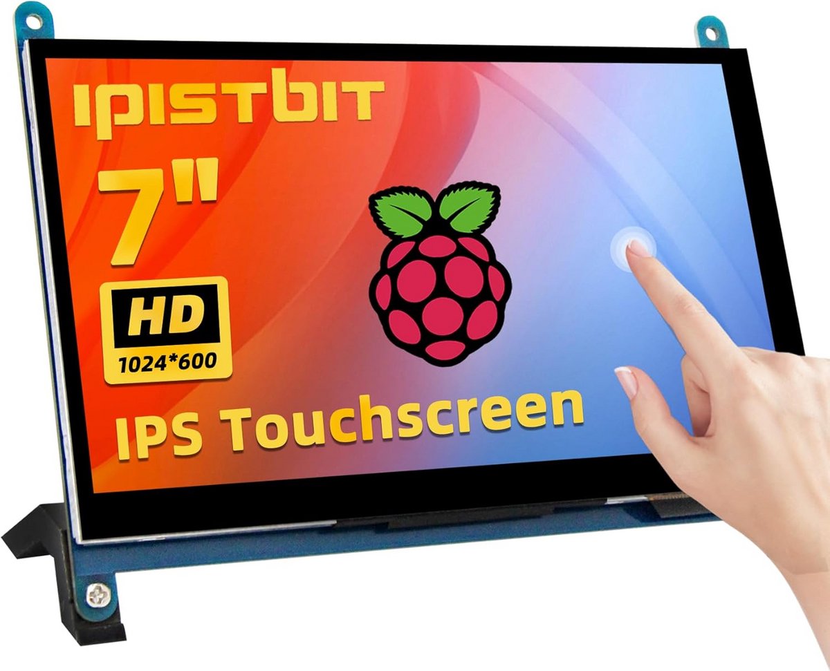 Draagbare 7 Inch IPS HDMI Monitor met Touchscreen en Beugel