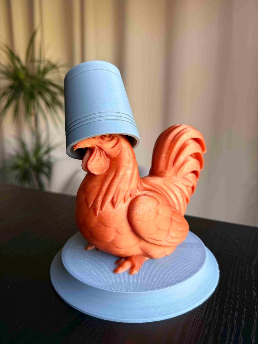 Haanfiguurtje Emmer Gaming Decor Kippenornament Boerderijdierbeeldje Cadeaus Voor Gamers |