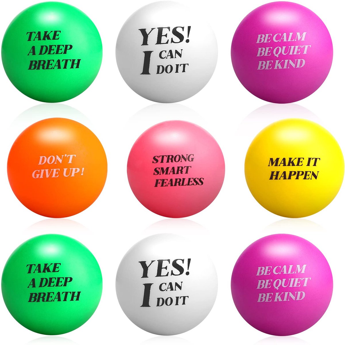IMPERATORIS® Stressballen Set - Handtrainers - Knijpballetjes voor Stressvermindering - Foam Ballen - Voor Volwassenen en Kinderen - 30 Stuks - Geel, groen, paars, wit, roze