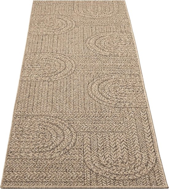Weerbestendig Binnen en Buiten Tapijt in Jute-look voor Terras en Tuin (60x180 cm) — afbeelding 3