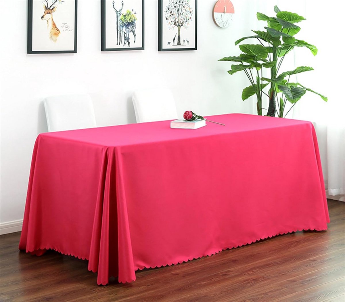 Decoratief Rechthoekig Tafelkleed Polyester Wasbaar voor Dineren en Feest