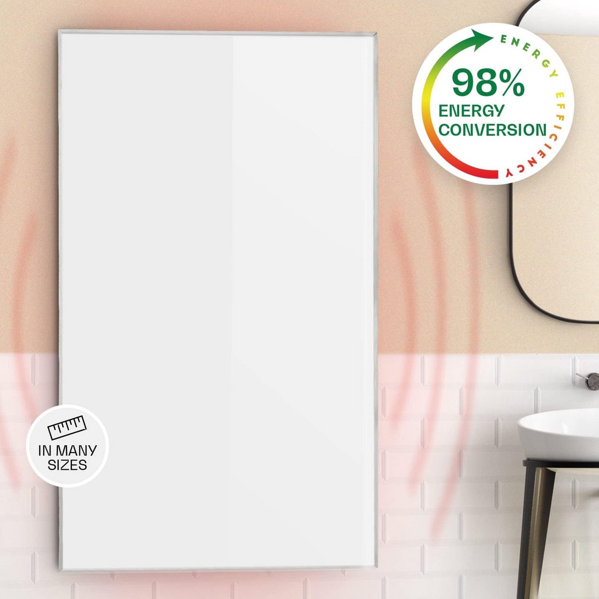 Infrarood Verwarming met Thermostaat en Afstandsbediening voor Wandmontage