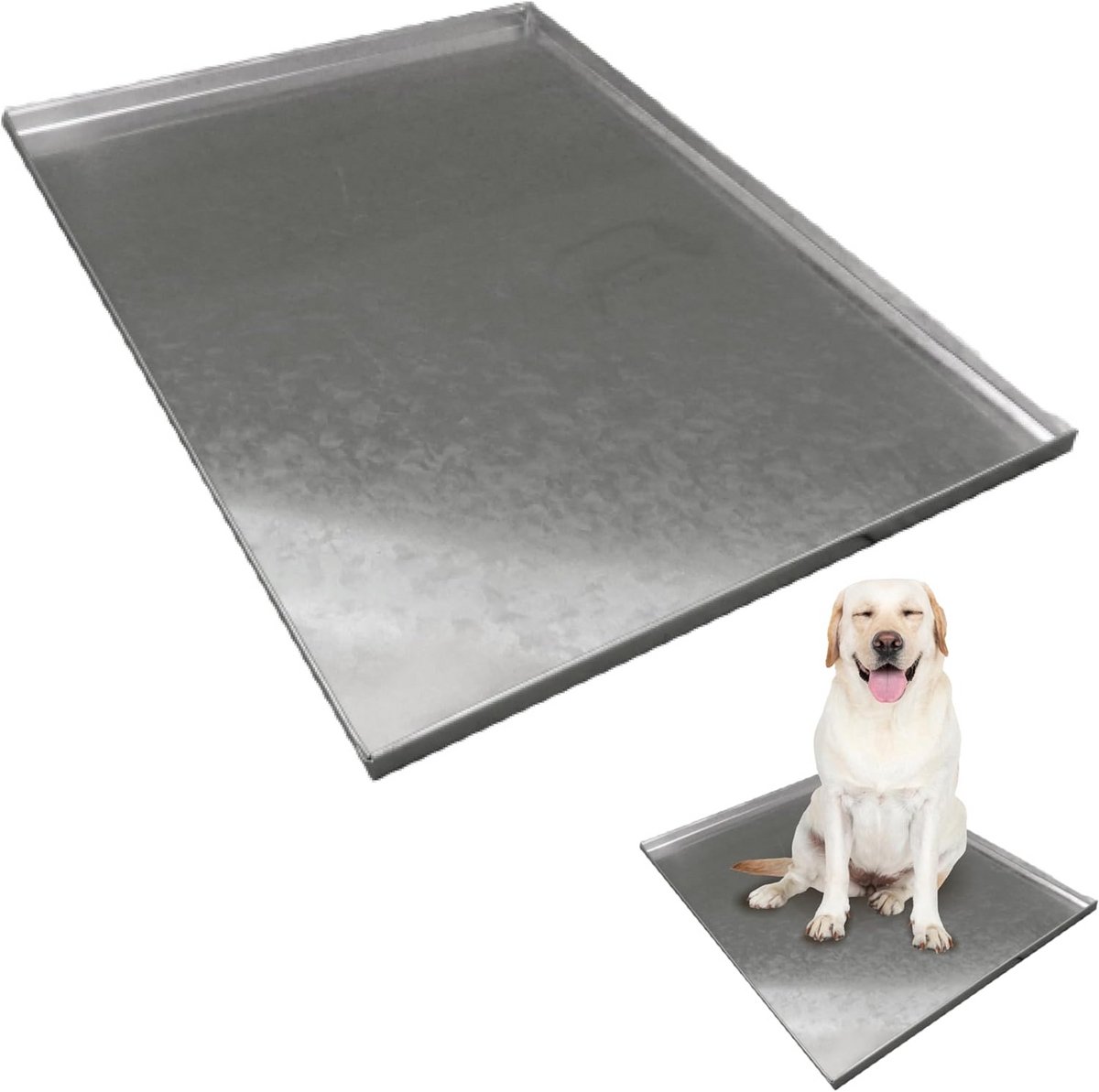 Vervangend Gegalvaniseerd Metalen Dienblad voor Grote Hondenbench (Maat 42")