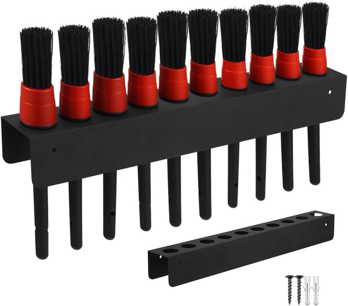 Borstelhouder Organizer voor Auto Detailing Gereedschap met 10 Gaten