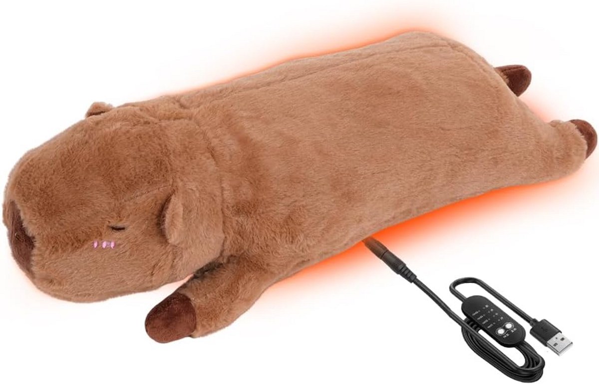 Elektrische Warmtedeken met USB voor Nek, Rug en Buik - 5 Warmtestanden en Timer