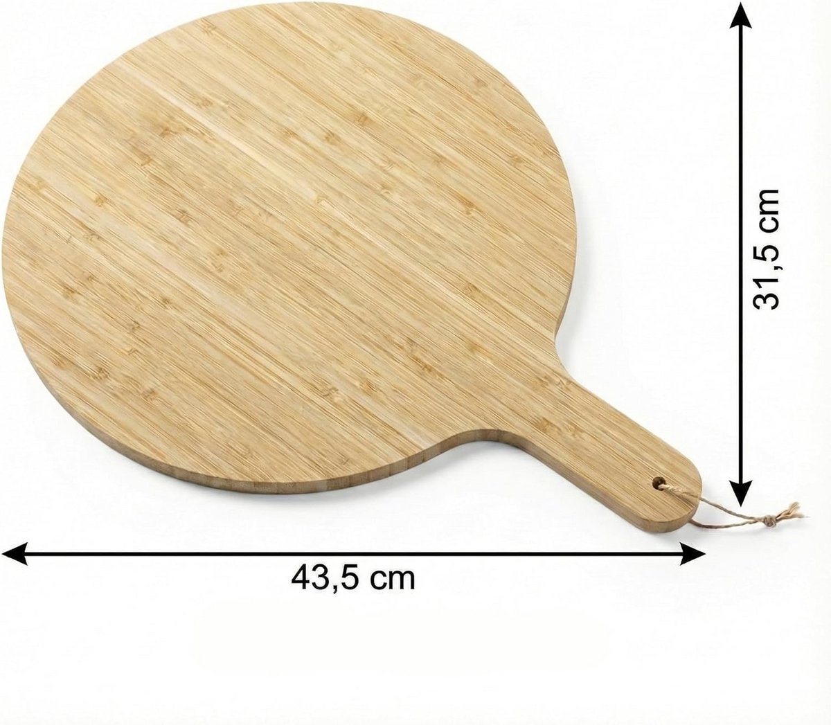 Gepersonaliseerde houten snijplank van bamboe met je eigen gravure