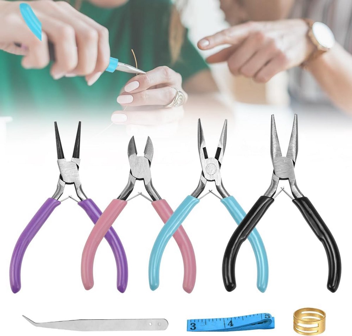 Set van 4 Sieradentangen voor Maken en Repareren van Sieraden