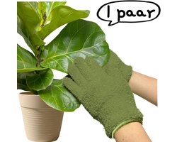 1 paar handschoenen - Verdikte huishoudelijke schoonmaakhandschoenen - voor schoonmaken, afstoffen en het afvegen van tafels - Legergroen