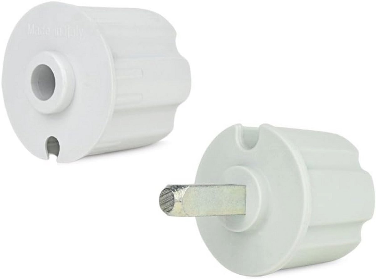 Afdekkappen voor zonnemarkies met vierkante stift - voor roldiameter 60 mm