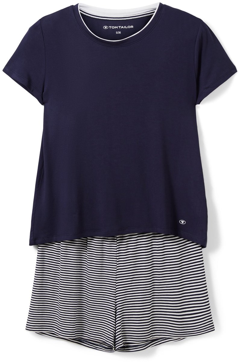 Tom Tailor Pyjamaset met streepmotief - blue ring
