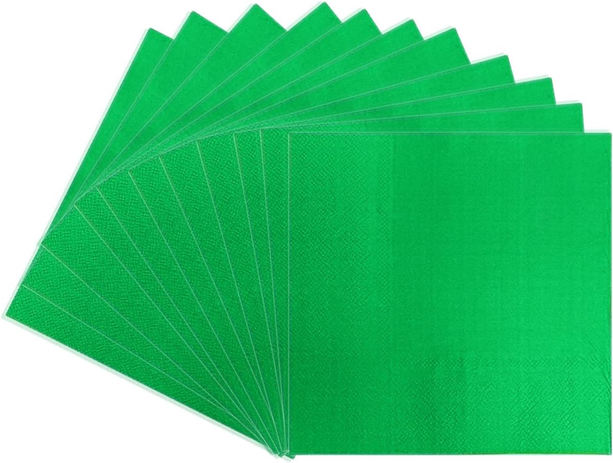 Kleurige Feestdecoratie - Tafelgerei en Accessoires - Groen - Servetten