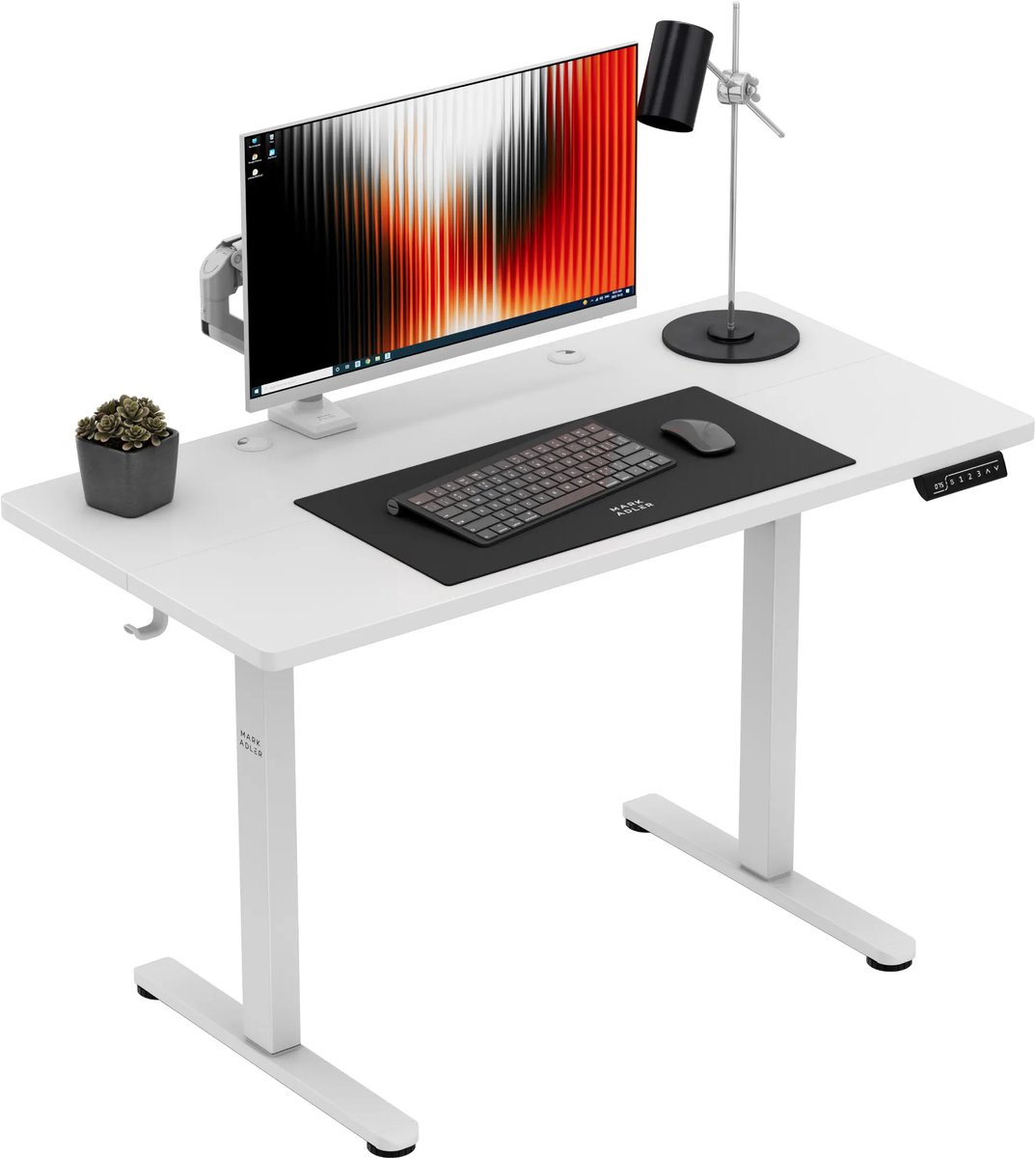Mark Adler Leader 6.9 Elektrisch Verstelbaar Bureau - 120 cm - Zit Sta Bureau - Wit