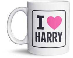I Love Harry mok – Harry mok – Fan cadeau Valentijnscadeau – Koffiemok – Cadeau voor haar – Grappige mok – 325 ml