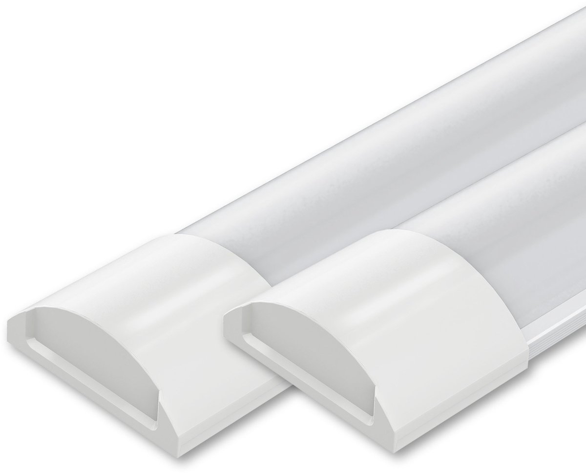 LEDVION 2x LED Armatuur - 120 cm - 30W - 4000K - 3600 lumen - IP20 - Koppelbaar Wit