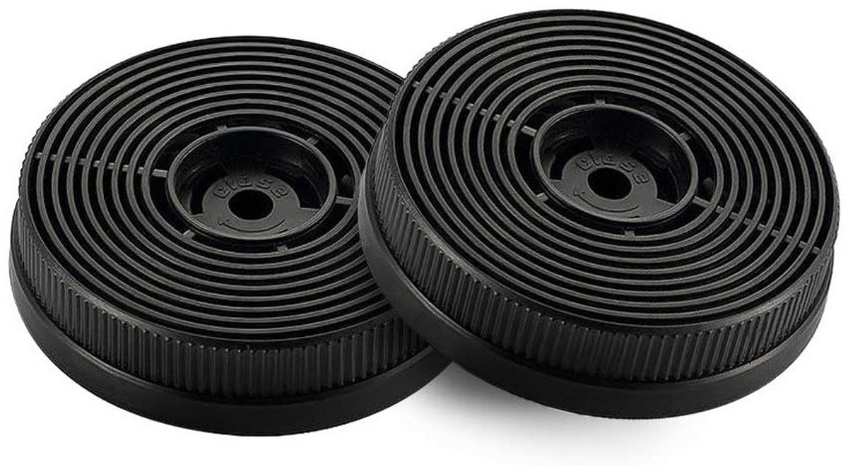 Klarstein Actief koolfilter voor afzuigkappen - Set van 2 circulatiesysteem Ø17,5 cm
