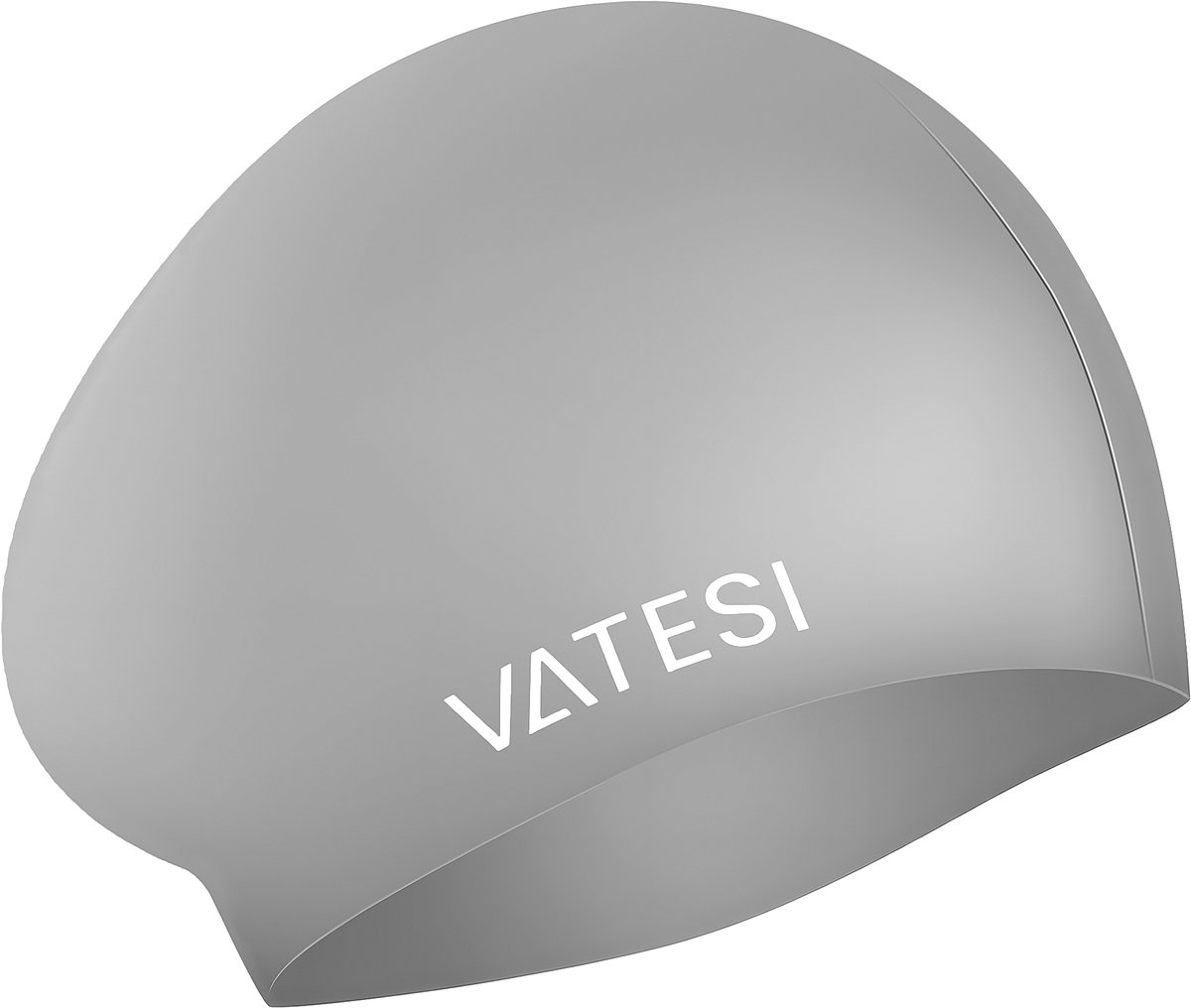 Siliconen Badmuts - Waterdicht & Elastisch - Zwemmuts voor Dames en Heren - Unisex - Swimming Cap - Grijs