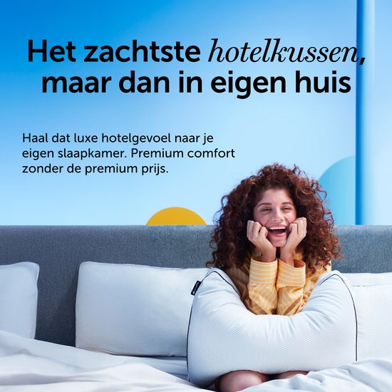 Cloudpillo Hoofdkussen - Recharge - 50x70 cm - Ultiem Comfort - Hotelkwaliteit en Ondersteunend - Perfect voor rug- & buikslapers - Hypoallergeen - Premium Kwaliteit