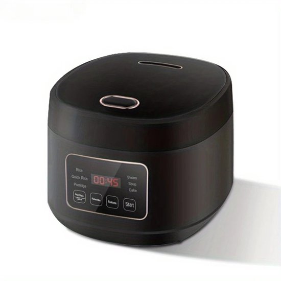MOOSUM Cuiseur Riz 5L 1,8L – Pour 2-10 Personnes, Intérieur Céramique Anti-Adhésif, Maintien Chaud 24h, Vapeur, Cuillère + Doseur Inclus