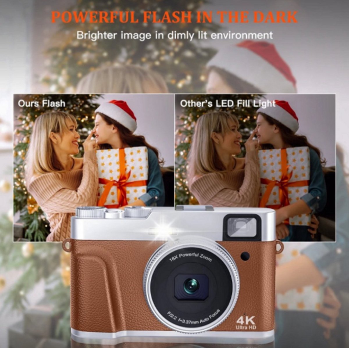 4K Vlogging Camera 48MP met Autofocus thumbnail 4