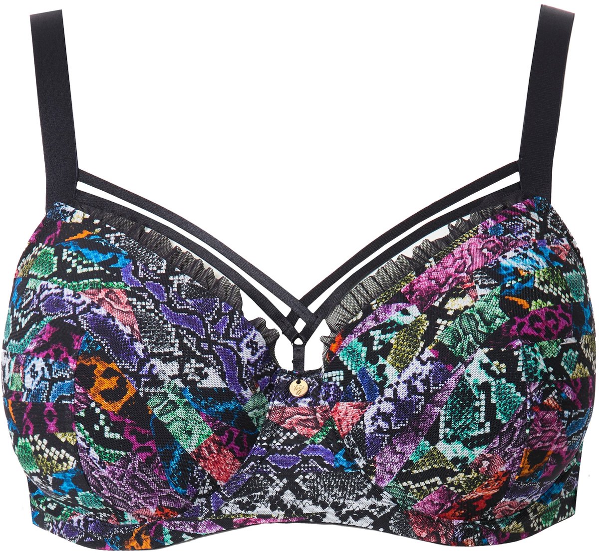 TruYou - Dames - TruYou beugelbeha zachte cups dierenprint - Multicolor - Maat 85D