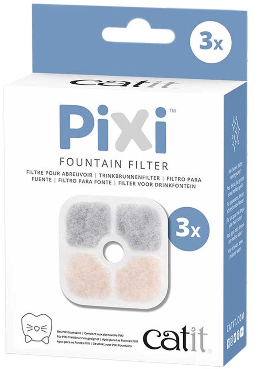 Catit PIXI Drinkfontein Filter - 3 stuks x 2
