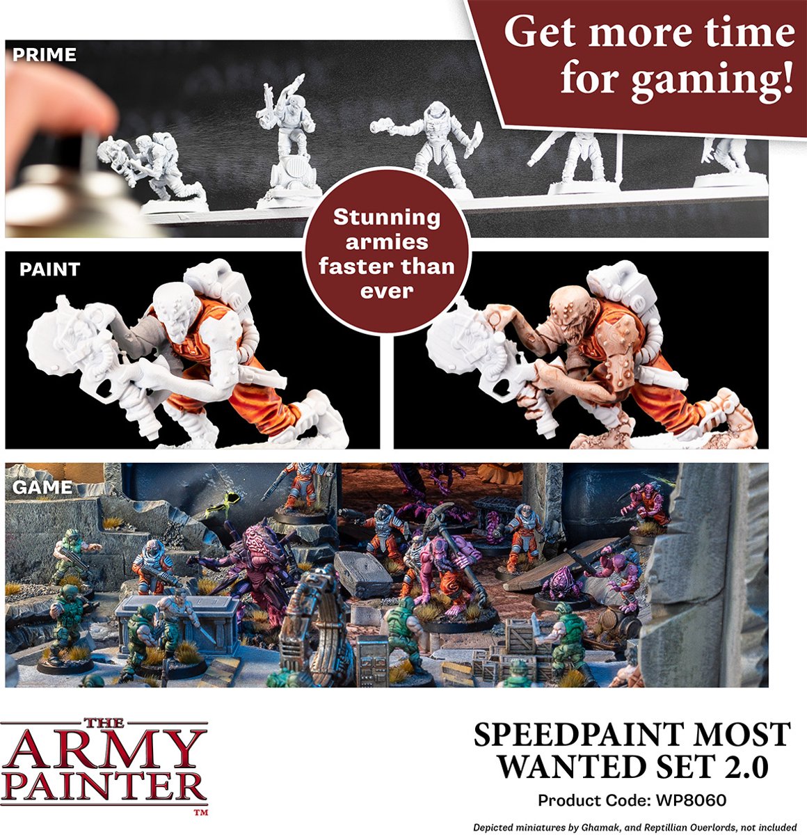 Speedpaint Most Wanted Set 2.0 - Acrylverf Set Uitgebreid Met 24 Flesjes 18ml Kleurenspectrum Van De Speedpaint Starterset - inclusief 1 Basislaag Kwast voor Miniatuur Model Verf — afbeelding 4