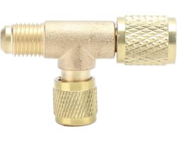 Aanpassingsventiel voor bijvullen airconditioning - Uitlaatventiel 1/4 SAE R22 R12 R134 - Reparatie onderdelen - lage prijs