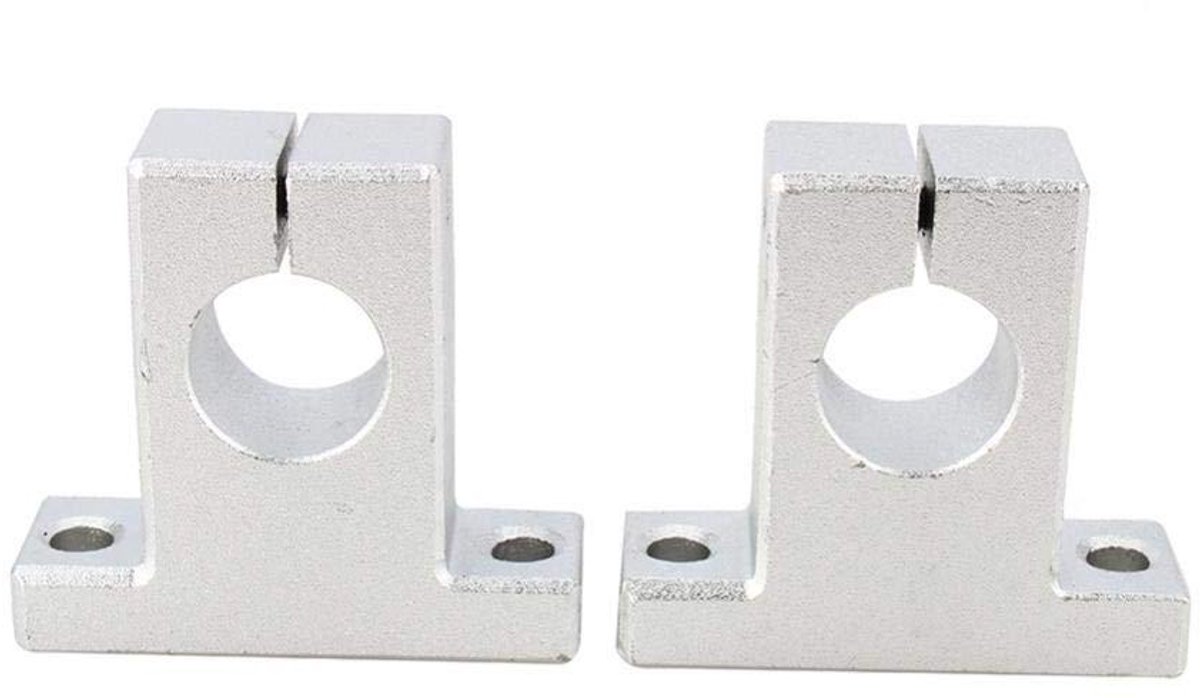 Ronte - Lineaire Rail As Steun, 16 mm - 2 stuks - Verticale Beugel voor XYZ CNC Tafel