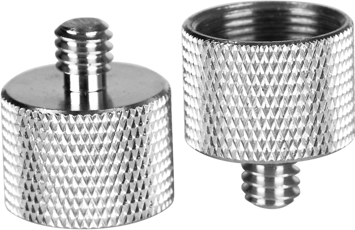 Ronte - Microfoon Stand Adapter 1/4 tot 5/8 Mannelijke naar Vrouwelijke Mic Schroef voor Camera Monitor naar Microfoon Stand - Handig en Veelzijdig Gebruik