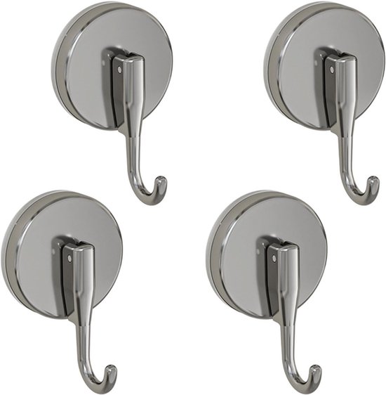 4 Stuks Zuighaken, Premium VacuüM Opknoping Zuignap Haken Zware Taak Met Max. Belasting 10KG, Waterdichte Sterke Douche Zuignap Haken Hanger Voor Badkamer, Keuken, Raam, Krans (Zwart