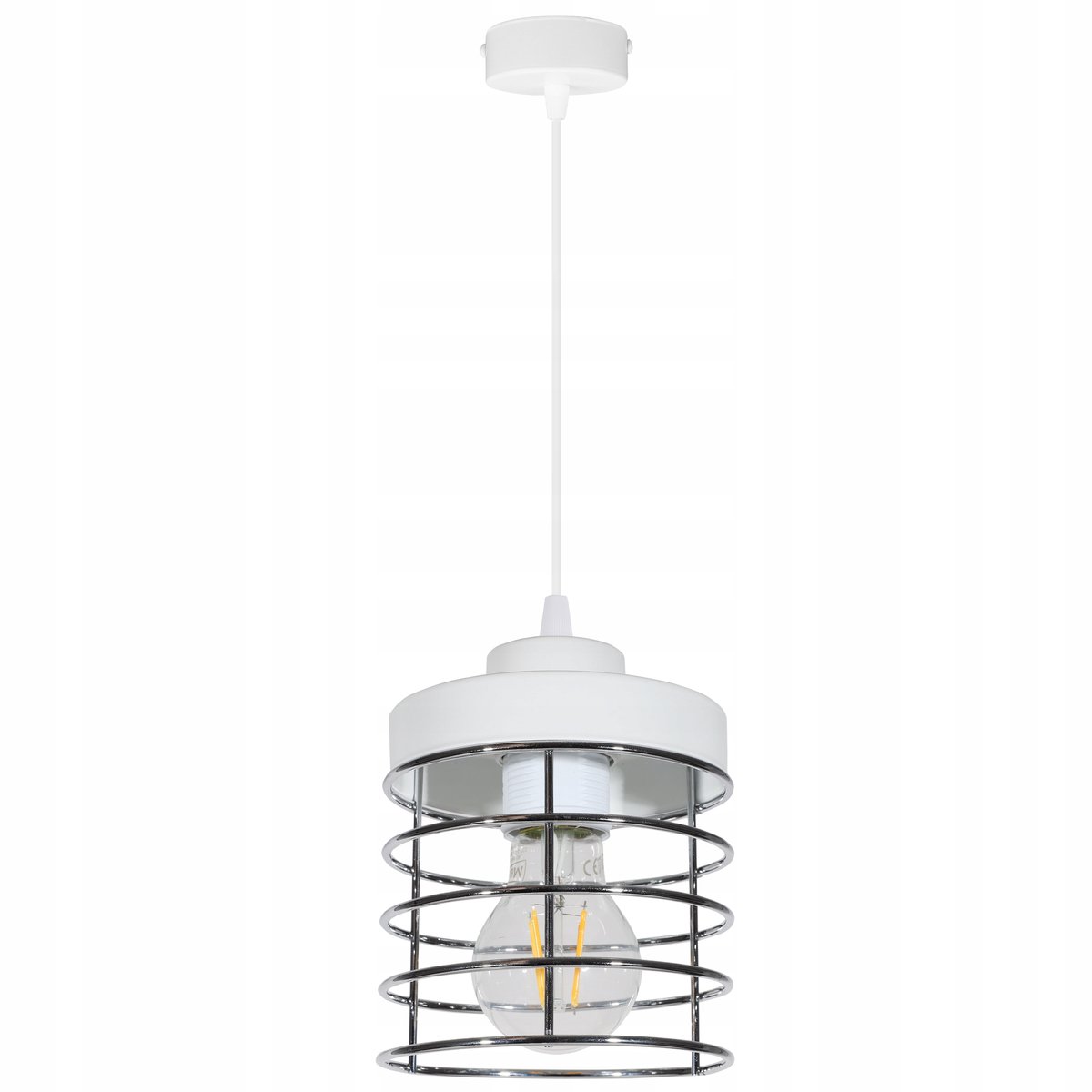 Light Home RASTI - Hanglamp 1-Lichts - Metaal Draad Kap - Hoogte Verstelbaar