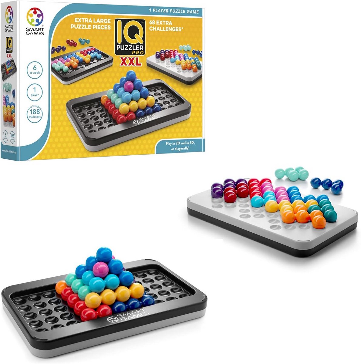 Puzzelspeelgoed XXL met 188 Uitdagingen voor Ruimtelijk Denken