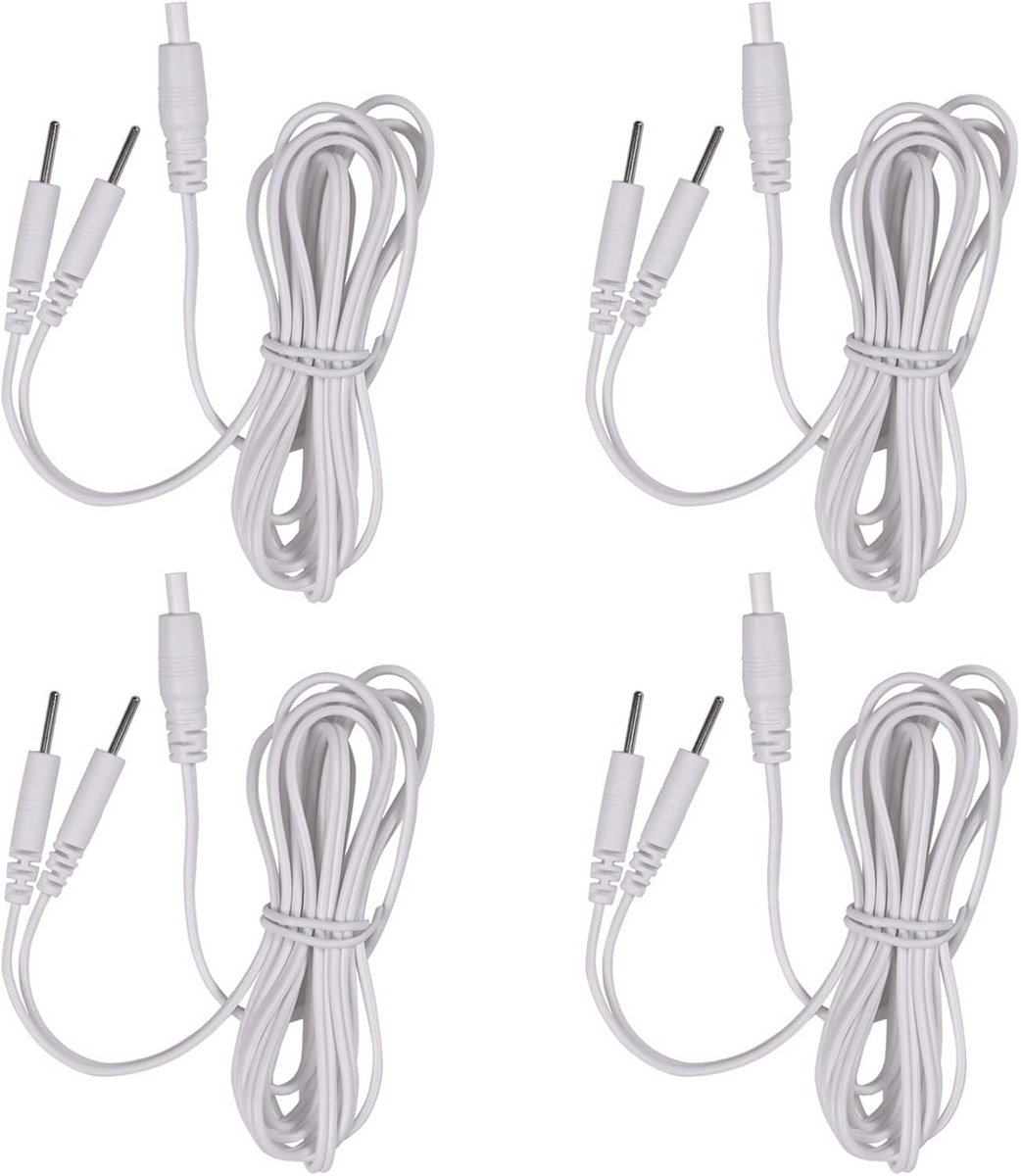 TENS-kabels voor optimale pijnverlichting en spierstimulatie - 4 stuks