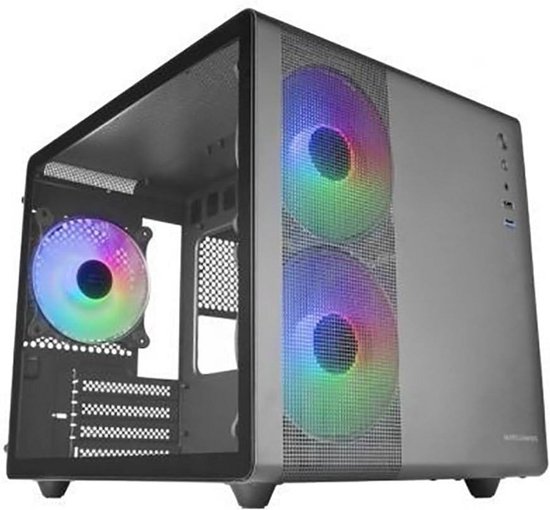 Micro Atx Rgb Case Compact Micro-ATX Gaming Case met Tempered Glass en RGB-verlichting | bol