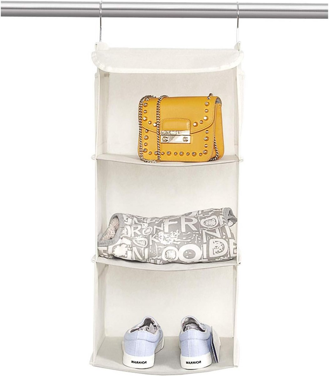Hangende Kast Organizer voor Kleding, Truien en Schoenen met 3 Planken