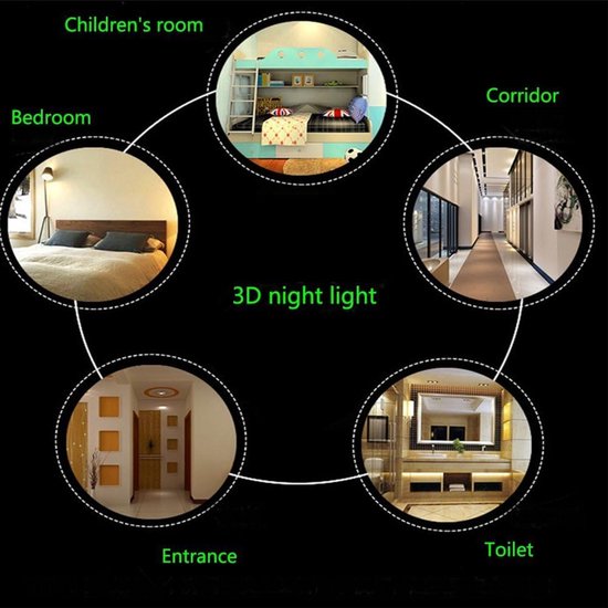 3D Illusie Soldaat Nachtlampje LED met 7 Kleuren Touch USB Bureaulamp Cadeau — afbeelding 2