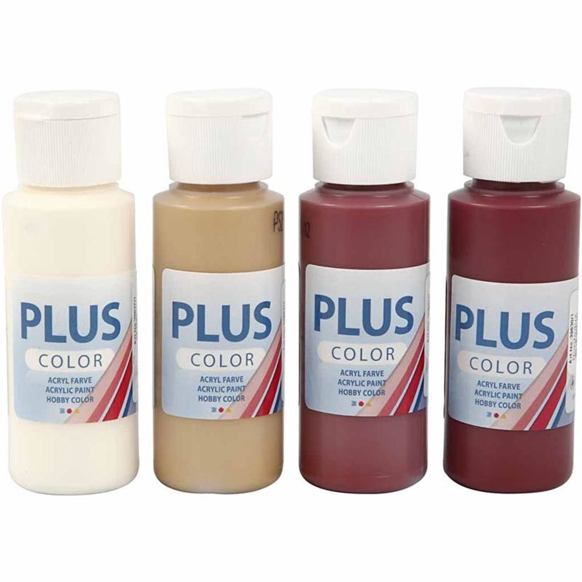 Plus Color Acrylverf - Copenhagen, diverse kleuren, 4x60ml