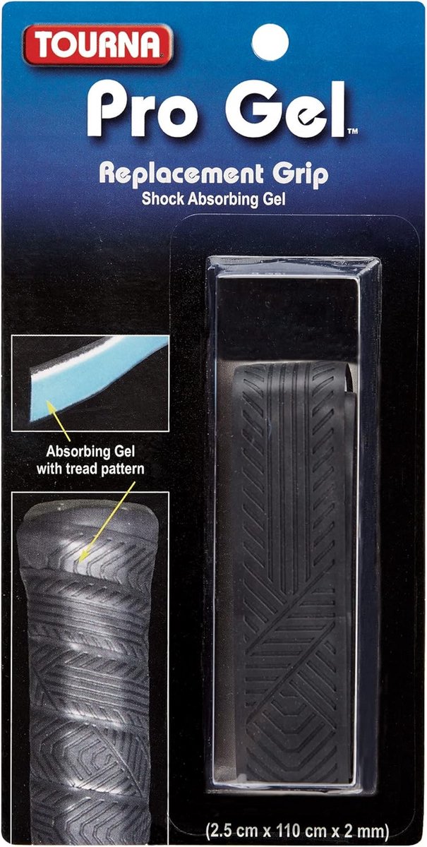 Max Cushioned Tennis Grip voor Unisex, Veelkleurig, Eén Maat