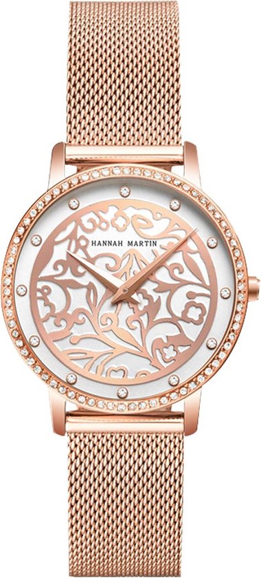 Elegant Dameshorloge Analoog Quartz met Armband Roestvrij Staal Waterdicht