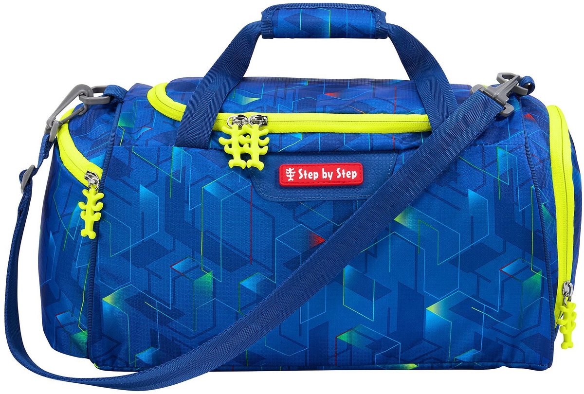 Step by Step sporttas Step by Step Sports Bag Police Truck Charly blauw