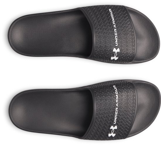 under-armour-ua-armr-slide-lite-blk-heren-slippers-zwart-wit-bol