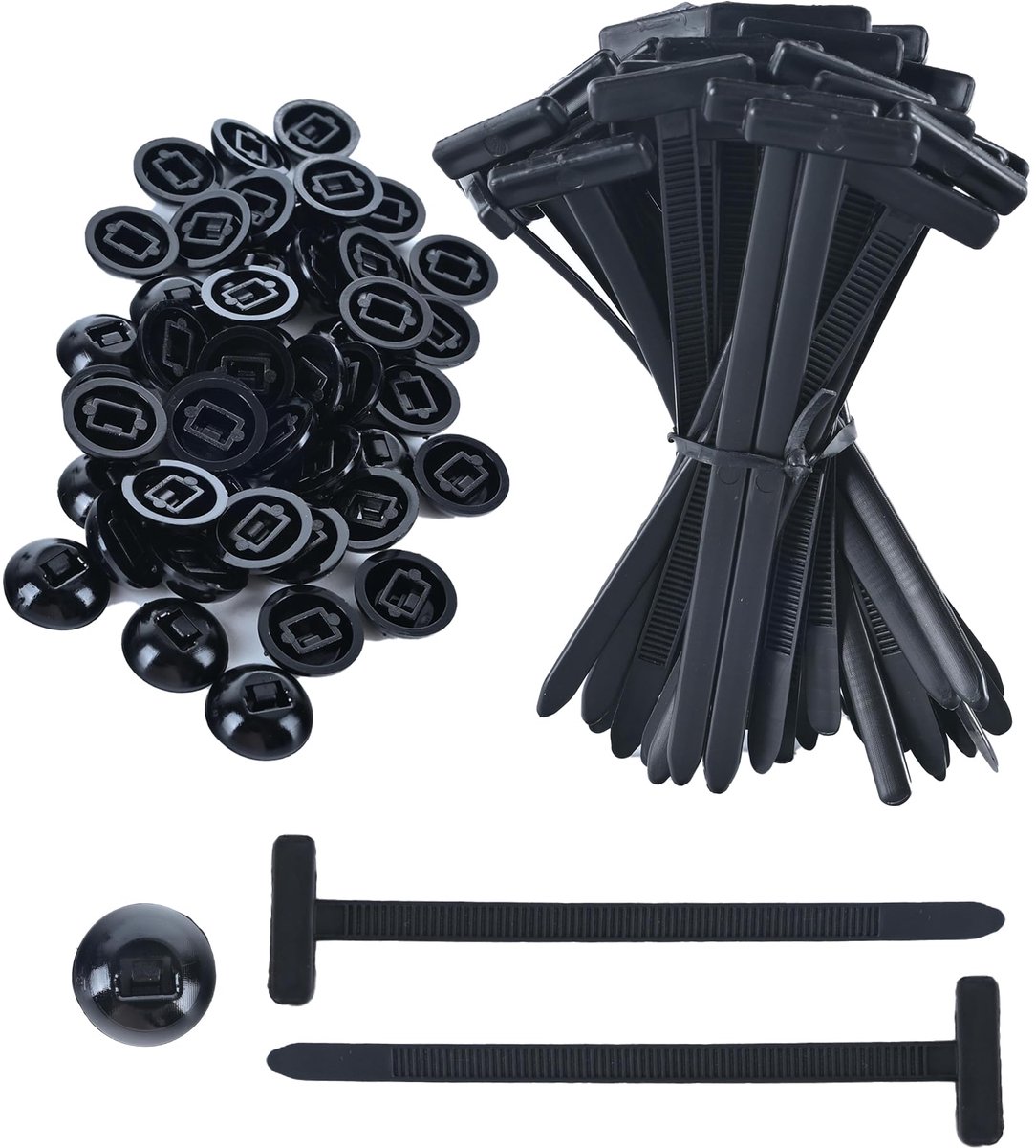 IMPERATORIS® Tie Wraps - Kabelbinders - Bundelbandjes - Trekbandjes - Extra Sterk - Voor Tuin, Garage en Kabels - 100 Stuks
