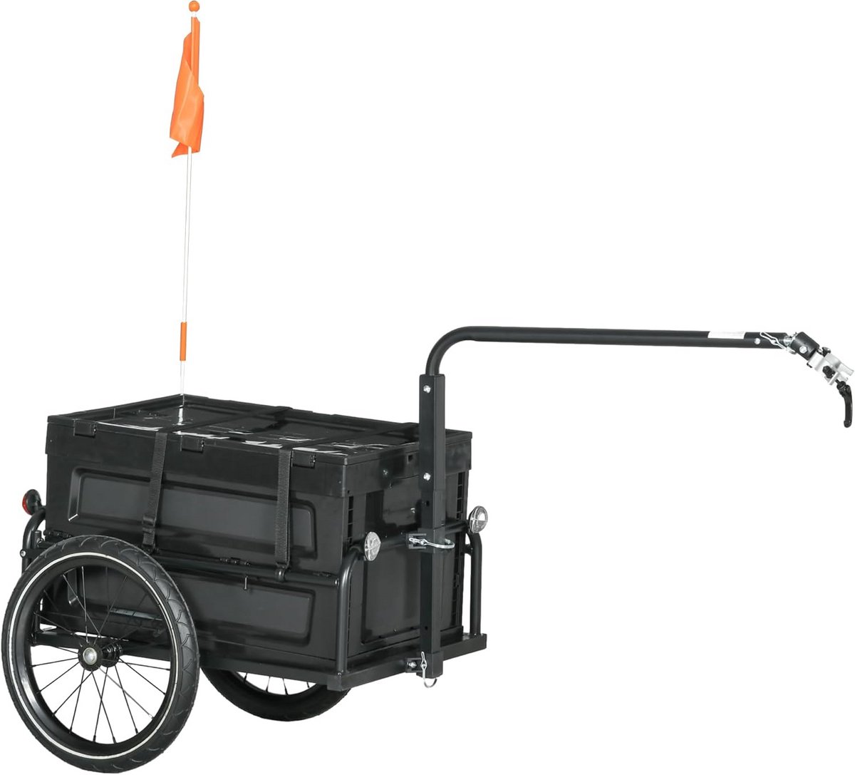 Robuuste Universele Fietskar met Grote Afneembare Opbergdoos