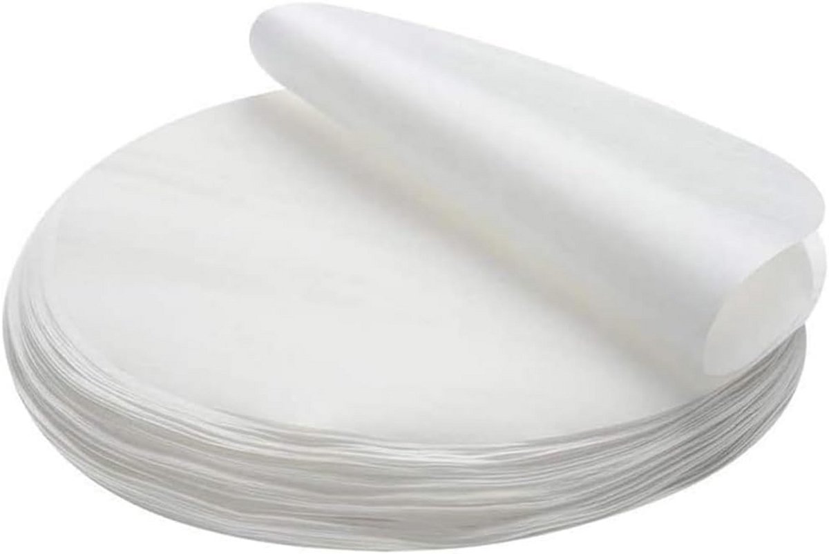 100x Rond Bakpapier - Antiaanbaklaag voor Oven, Grill en Stomen - Hittebestendig